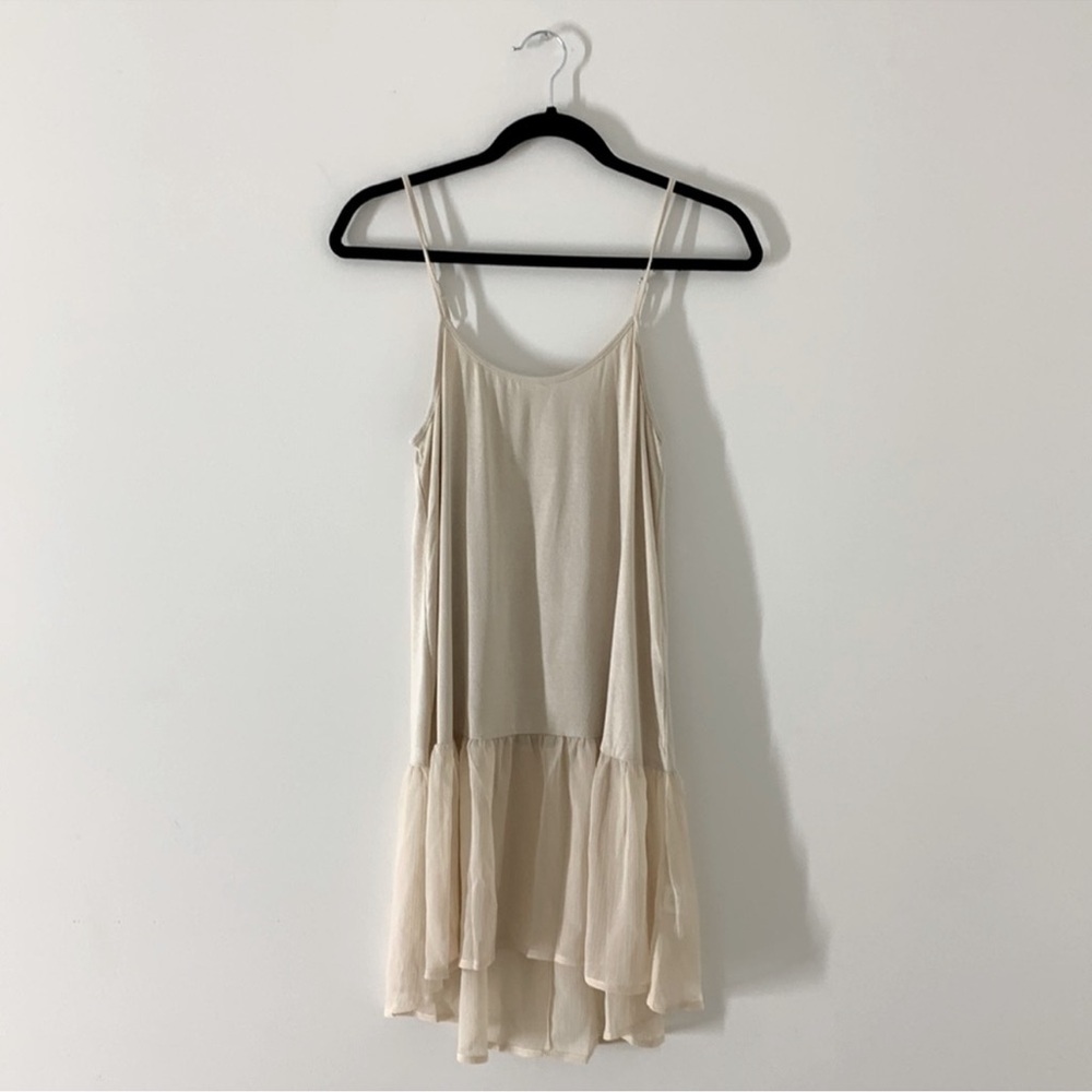 Tank Dress with Sheer Skirted Bottom